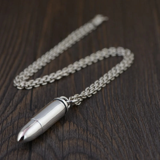 Sterling Silver Bullet Style Pendant Silver & Gawu Box Key Chain
