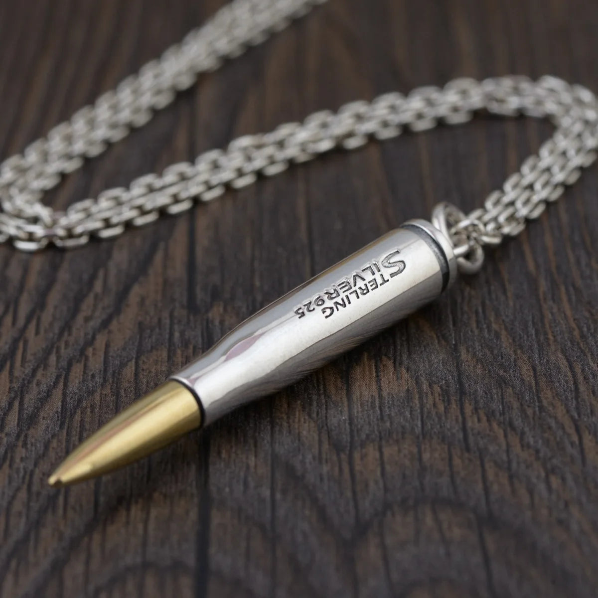 Sterling Silver Bullet Style Pendant Silver & Gawu Box Key Chain