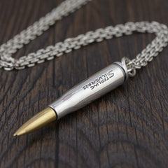 Sterling Silver Bullet Style Pendant Silver & Gawu Box Key Chain