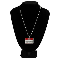 Slim Shady Hippie Choker Necklace Pendant Men Square Necklaces