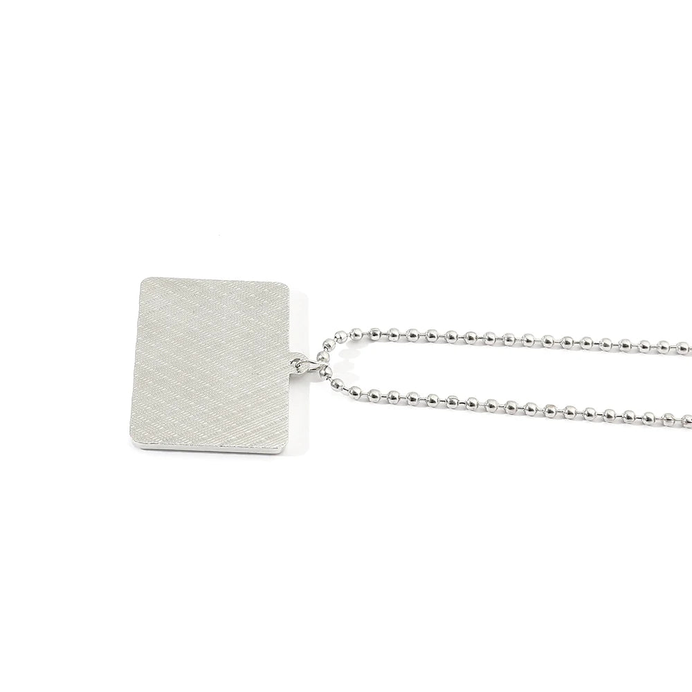Slim Shady Hippie Choker Necklace Pendant Men Square Necklaces