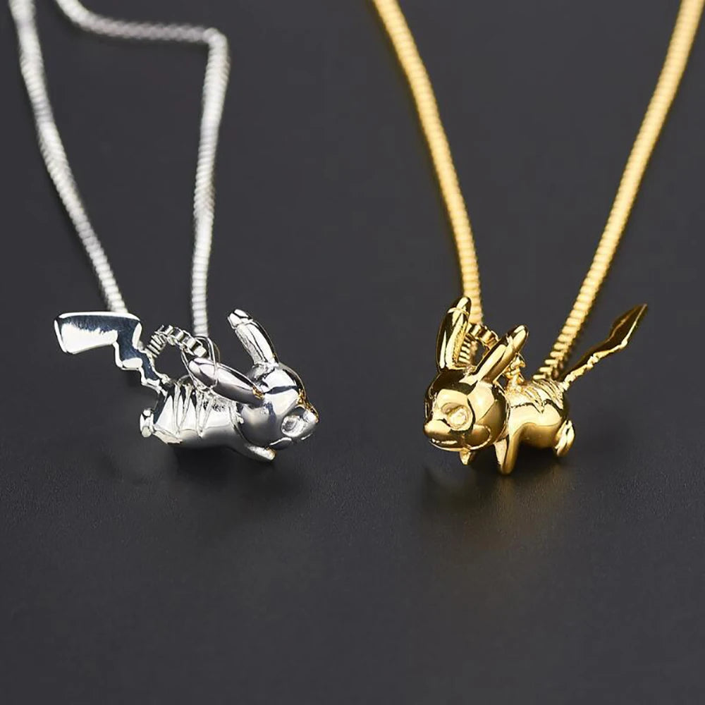 Steel Hip Hop Pikachu Pendant Necklace Jewelry Gift For Him