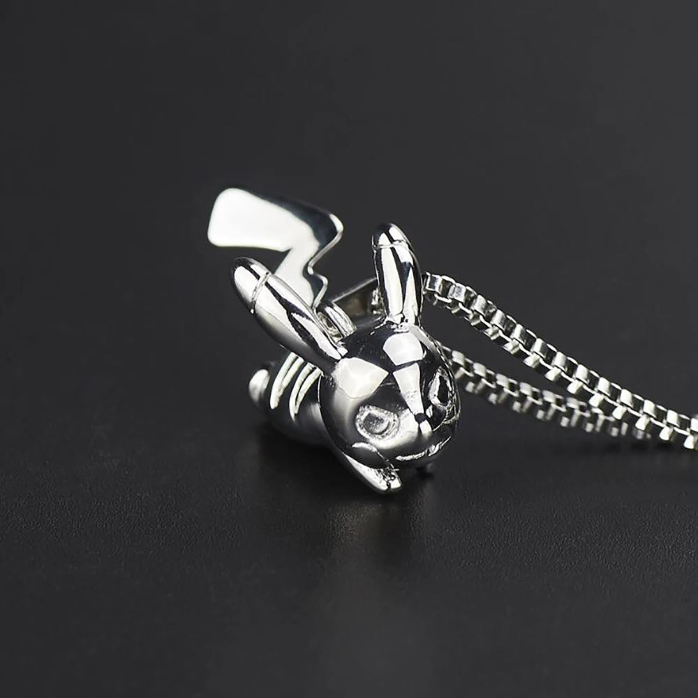 Steel Hip Hop Pikachu Pendant Necklace Jewelry Gift For Him