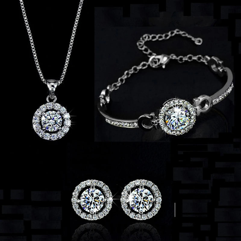 Bridal Crystal Jewelry Set for Wedding