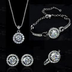 Bridal Crystal Jewelry Set for Wedding