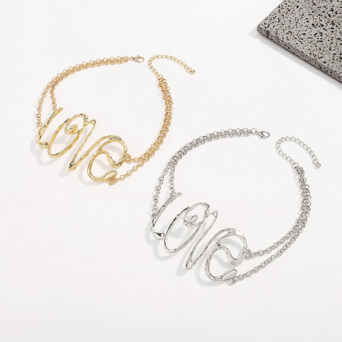 Retro Punk Big LOVE Choker Necklace for Women