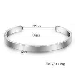 Stainless Steel Punk Bangle Bracelet