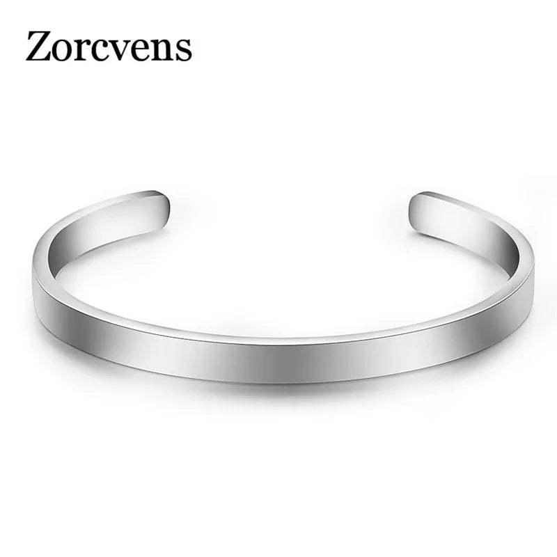 Stainless Steel Punk Bangle Bracelet