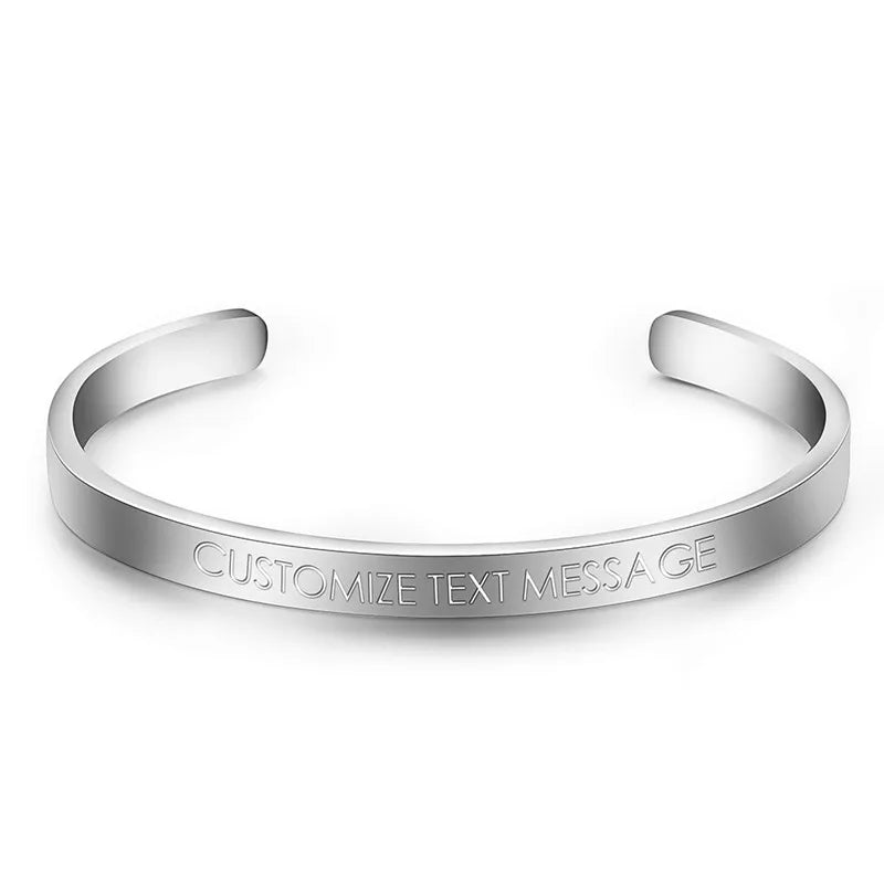 Stainless Steel Punk Bangle Bracelet