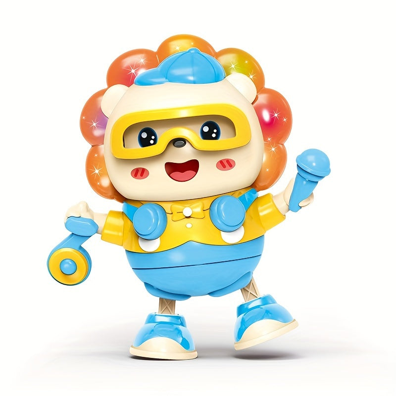 Dance Star Interactive Lion Robot Toy with Lights & Music for Young Kids
