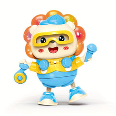 Dance Star Interactive Lion Robot Toy with Lights & Music for Young Kids