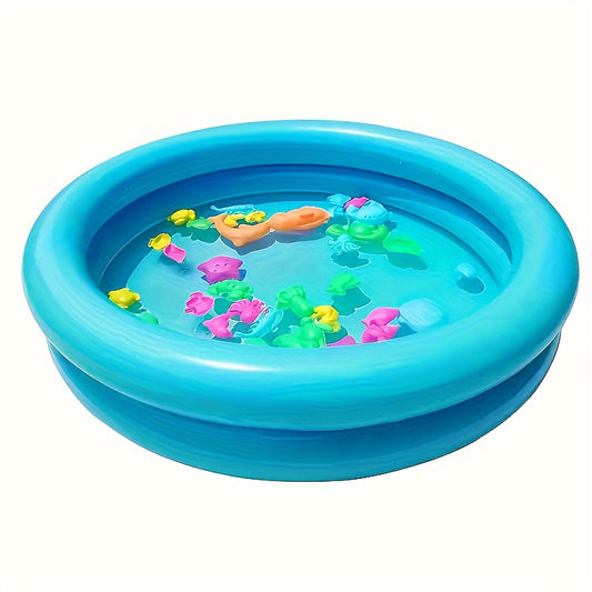 Compact Inflatable Swimming Pool Durable PVC Double Layer Round