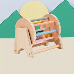 Flat Rolling Drum Wooden Toy Halloween Christmas