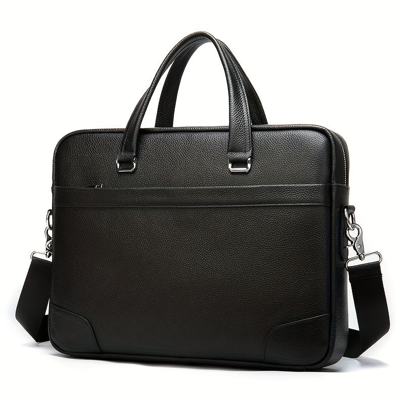 Genuine Leather Business Laptop Briefcase