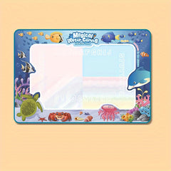 Reusable Kids' Water Painting Mat Ocean & Animal Themes Educational Art Canvas