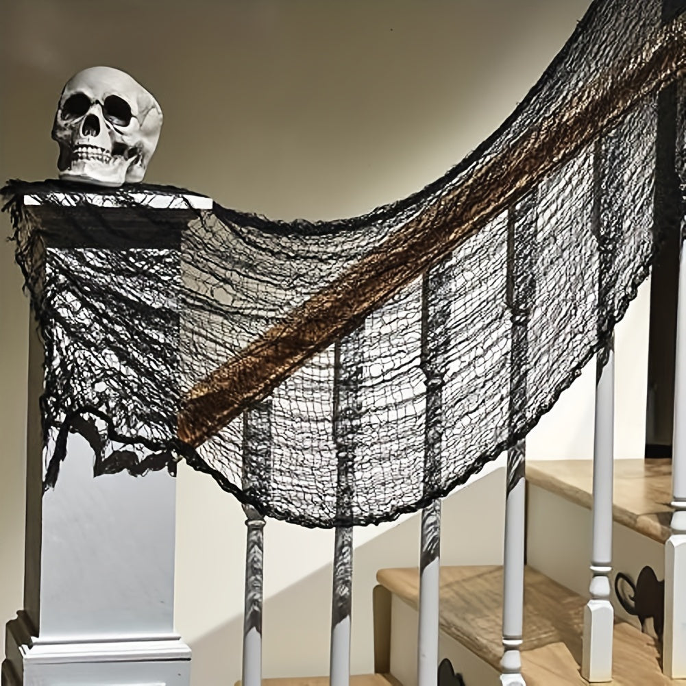 Spooky Creepy Cloth Fabric Halloween Decoration - 30x72inch Size