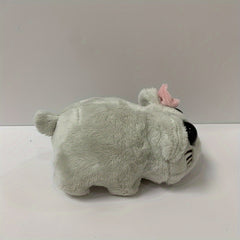 Gray Hamster Plush Toy with Soothing Music