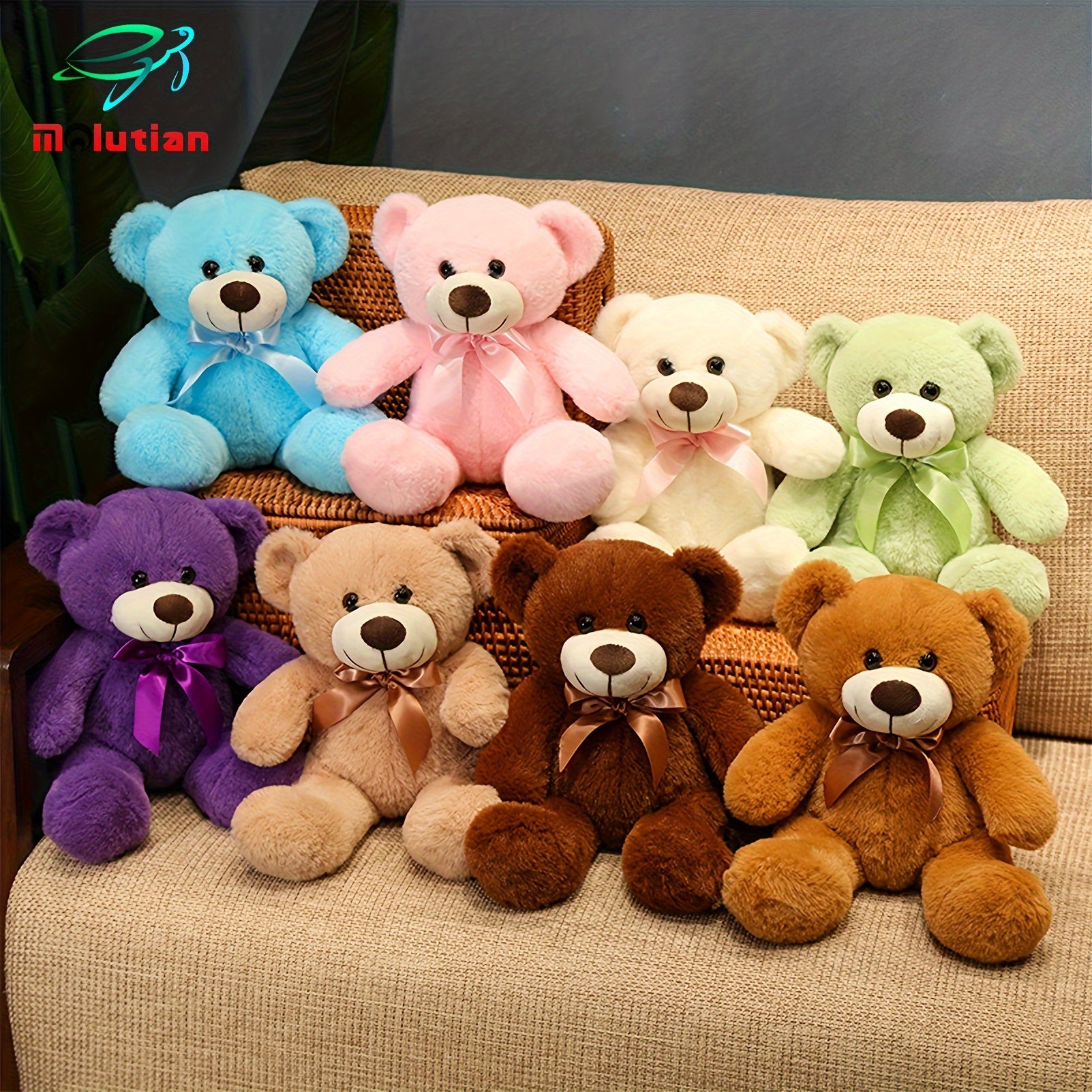 Bow Tie Ribbon Teddy Bear Plush Toys - Gift for Special Occasions