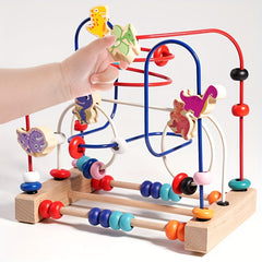 Dinosaur Bead Maze Educational Toy for Kids Enhances Hand Eye Coordination