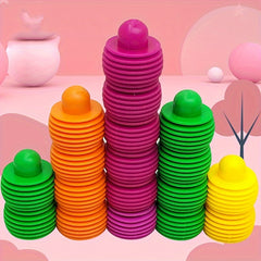 Plastic Stacking Rings Toy for Kids 3-6 Years