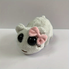 Gray Hamster Plush Toy with Soothing Music
