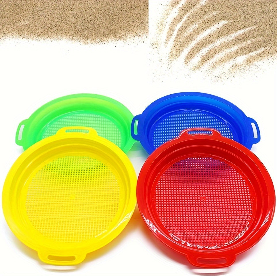 4pcs Beach Sand Sifters Shark Tooth for Treasure Exploration