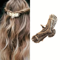 Vintage Flying Eagle Barrette Hip Hop Metal Hair Clip Gift