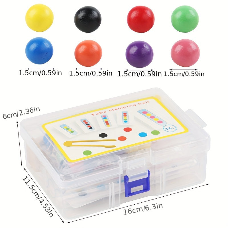 Test Tubes Clip Bead Toys for Baby Hand Fine Motor Skills