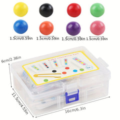 Test Tubes Clip Bead Toys for Baby Hand Fine Motor Skills