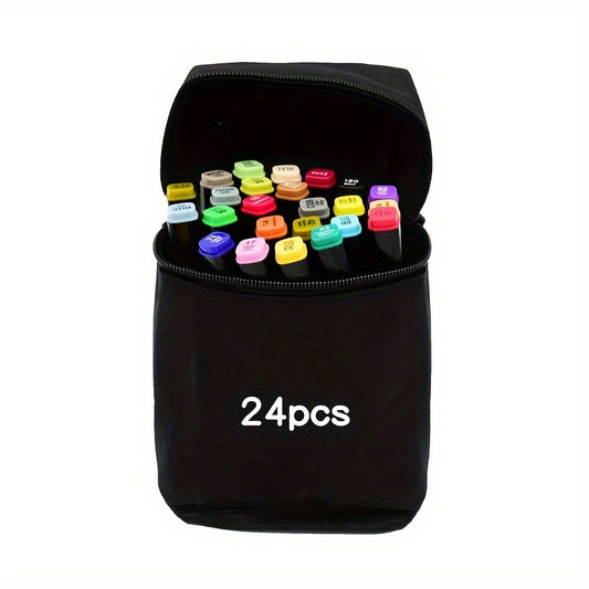 Non-Toxic Fabric Markers Set 48 Colors Machine Washable for Canvas T-Shirts