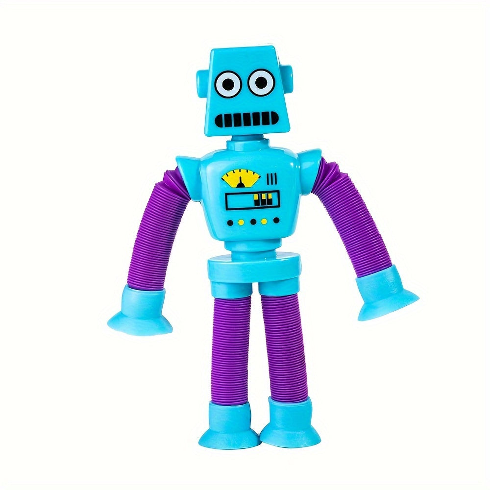 Colorful Stretchy Robots Flexible Hand Puppet Toy for Kids