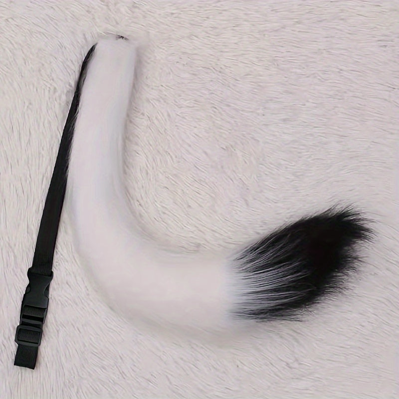 Faux Fur Fluffy Fox Tail Prop Soft Warm Accessory Halloween Carnival Cosplay