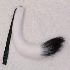 Faux Fur Fluffy Fox Tail Prop Soft Warm Accessory Halloween Carnival Cosplay