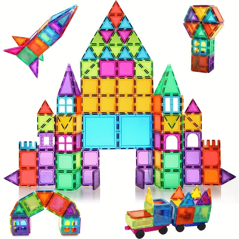 Magnetic 3D Building Blocks Set for Boys & Girls