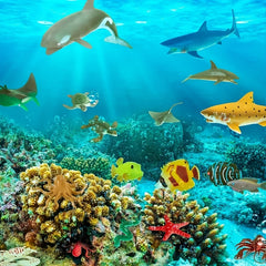 6pcs Mini Ocean Small Fish Soft Glue Children's Toys