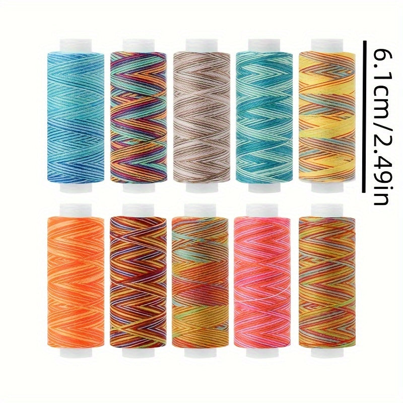 10pcs Polyester Sewing Thread Set for Hand & Machine Stitching Quilting