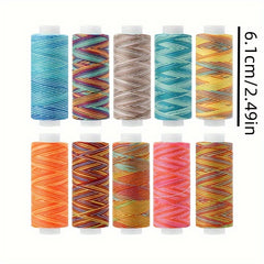 10pcs Polyester Sewing Thread Set for Hand & Machine Stitching Quilting