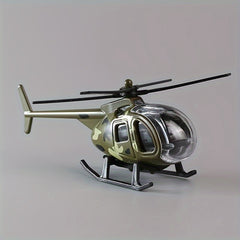 Set of 4 Alloy Mini Helicopters Toy Set for Kids 3-6 Years