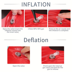 Glitter Swim Tube Transparent Pool Inner Tube w/ Sequins for Beach Pool Party