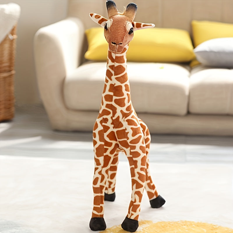 Tall Giraffe Stuffed Animal Plush Toy Soft Squeezable Lifelike Gift