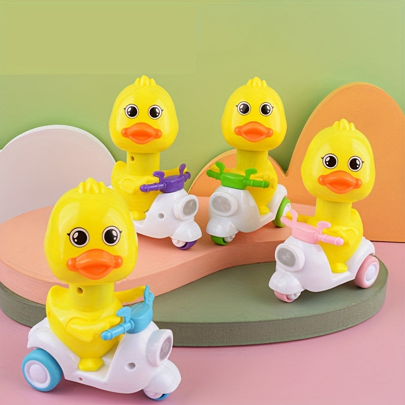 Duck Toy Cars Set for Toddlers - Friction Powered Press and Go Cartoon Vehicle