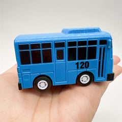 5pcs Colorful Mini Bus Set 1 64 Scale School Buses Durable Plastic Toy Vehicles