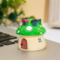 Colorful Mushroom House Decor Resin Ornament