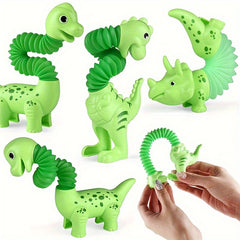 3pcs T Rex Dinosaur Pop Tubes Sensory Toys for Ages 3 8