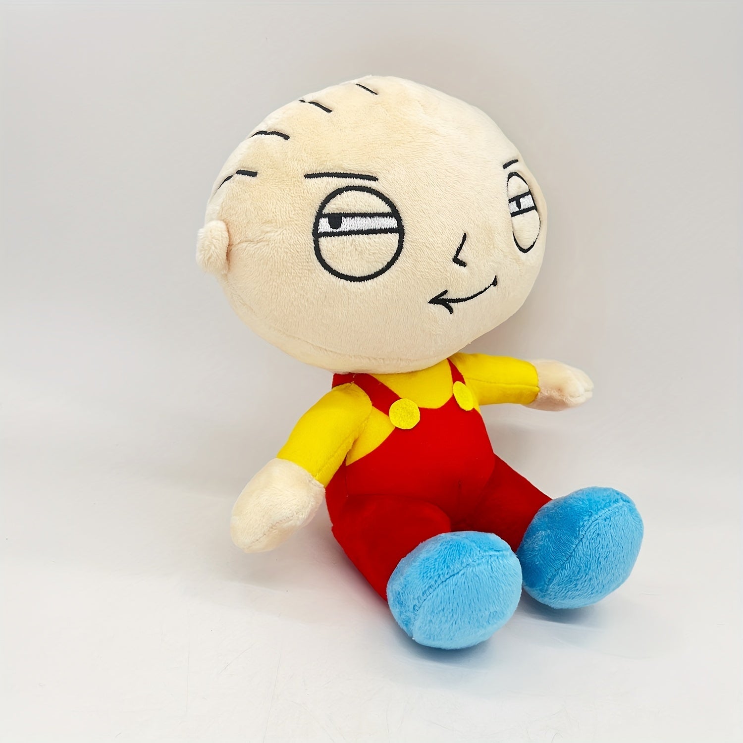 Oval Head Doll In Overalls Plush Doll