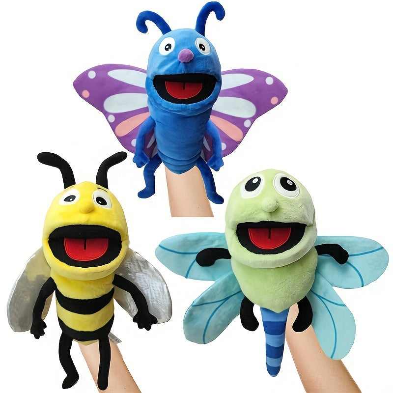 Adorable Insect Stuffed Toy Puppets Hand Control Gloves for Kids