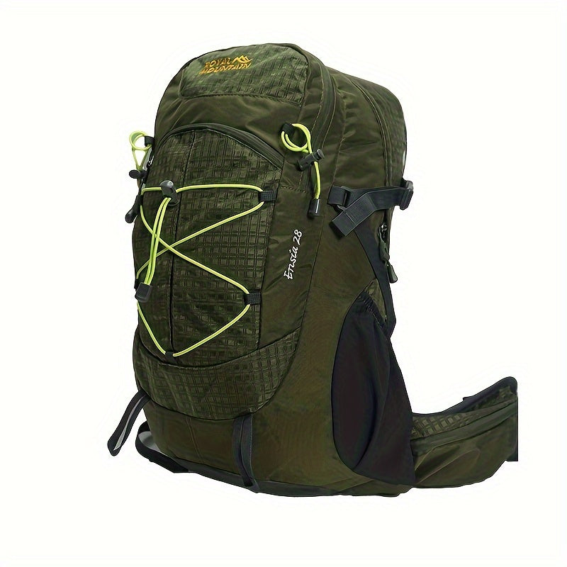 Large Capacity Hiking Backpack for Men and Women with Water-Repellent Nylon
