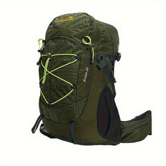 Large Capacity Hiking Backpack for Men and Women with Water-Repellent Nylon