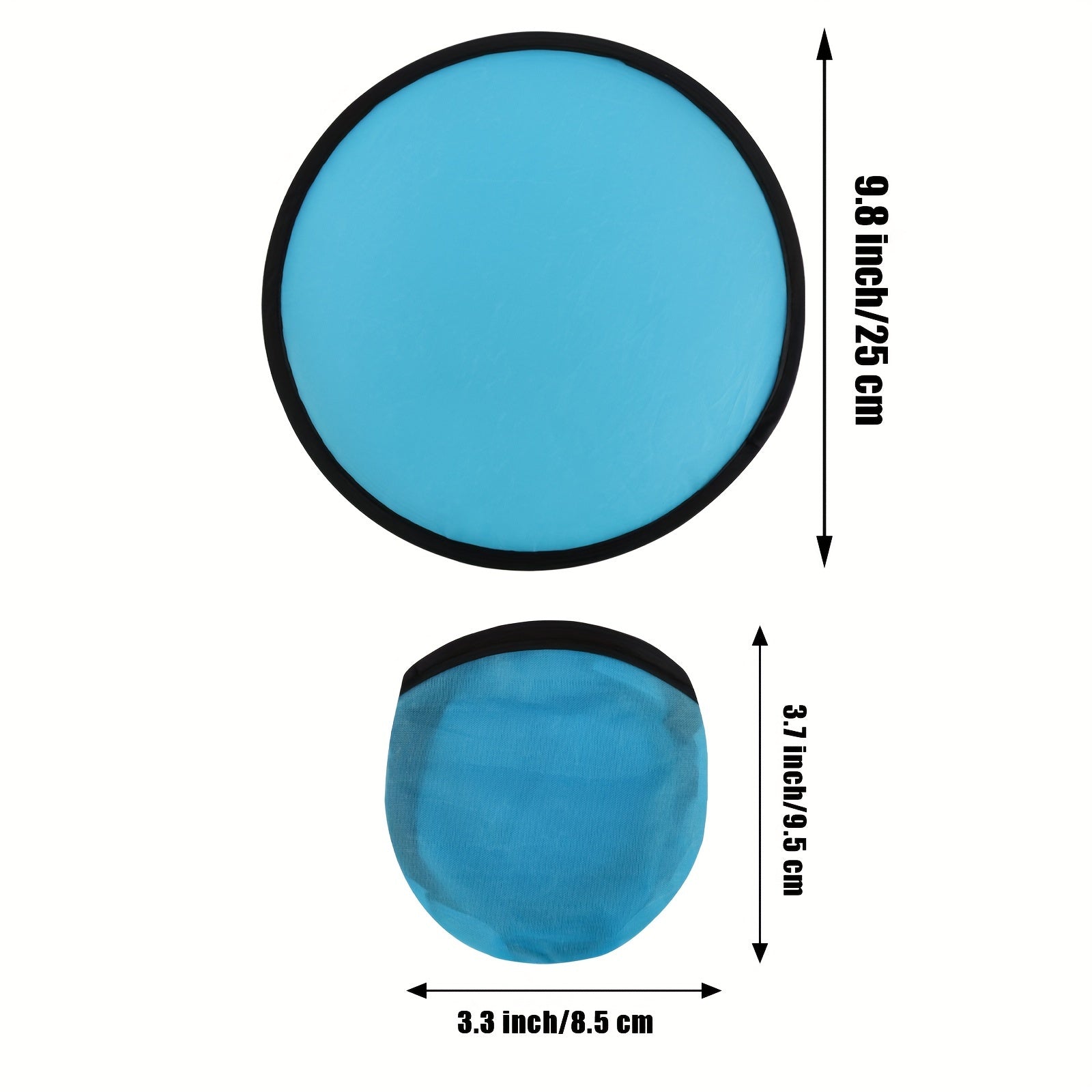 8pcs Nujoyco Foldable Fan & Flying Disc Set Lightweight Portable Hand Fans