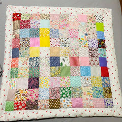 50pcs Floral Cotton Fabric Squares 10x10cm for DIY Crafts and Easter Surprise